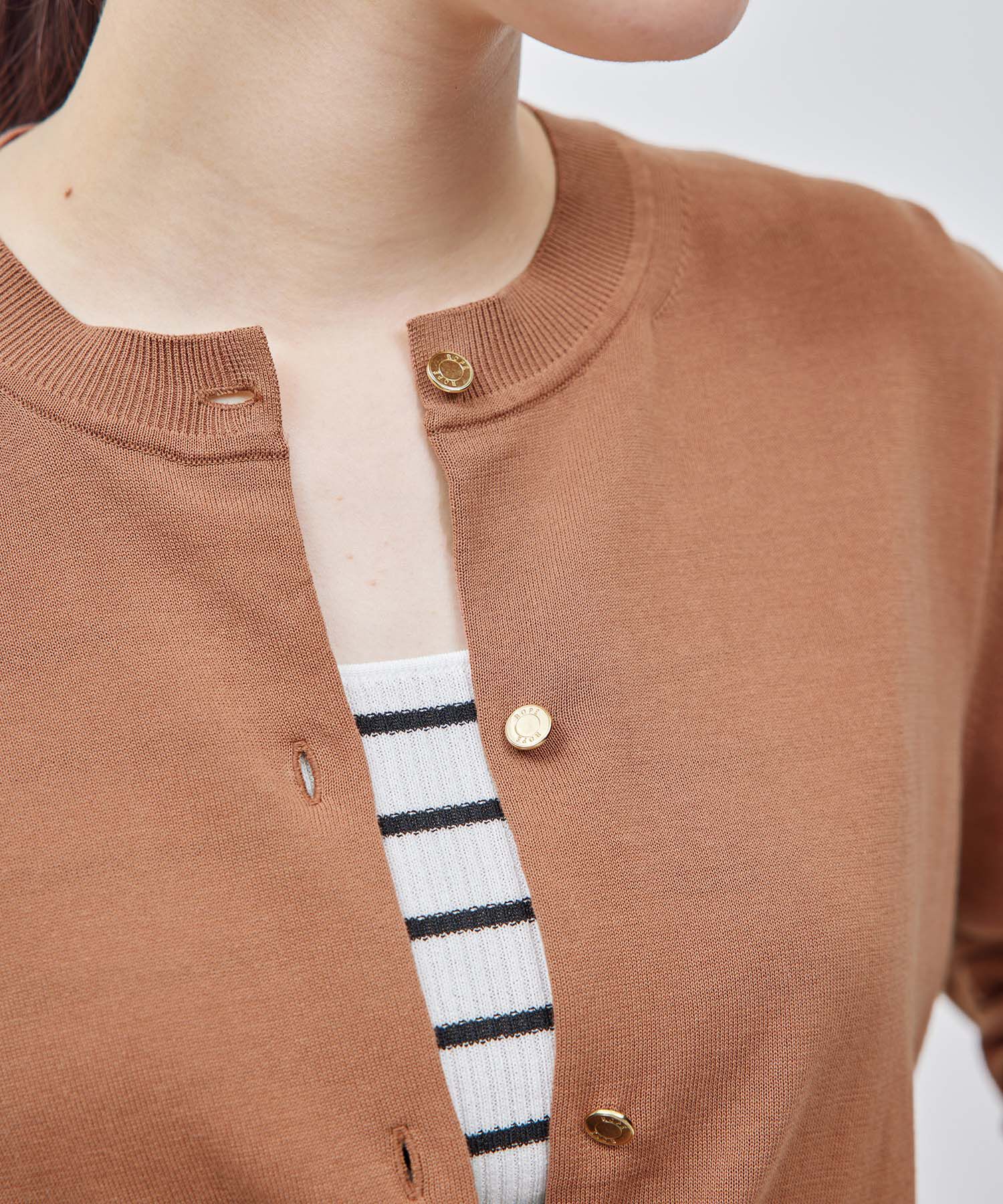 ROPE「【洗える】【接触冷感】ICE COTTONカーディガン【アンサンブル対応】【雑誌/メディア掲載】」|カーディガン|