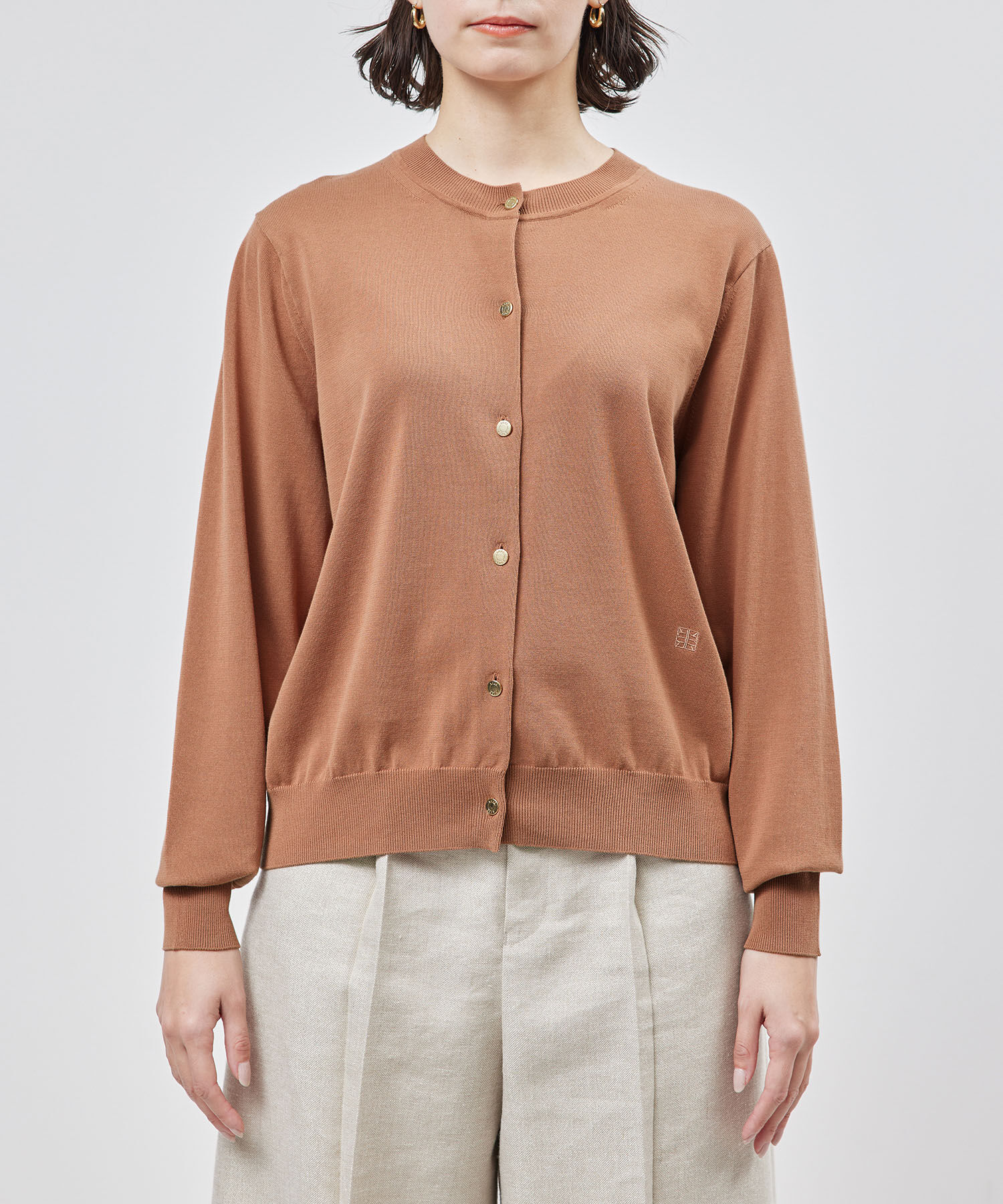 ROPE「【洗える】【接触冷感】ICE COTTONカーディガン【アンサンブル対応】【雑誌/メディア掲載】」|カーディガン|