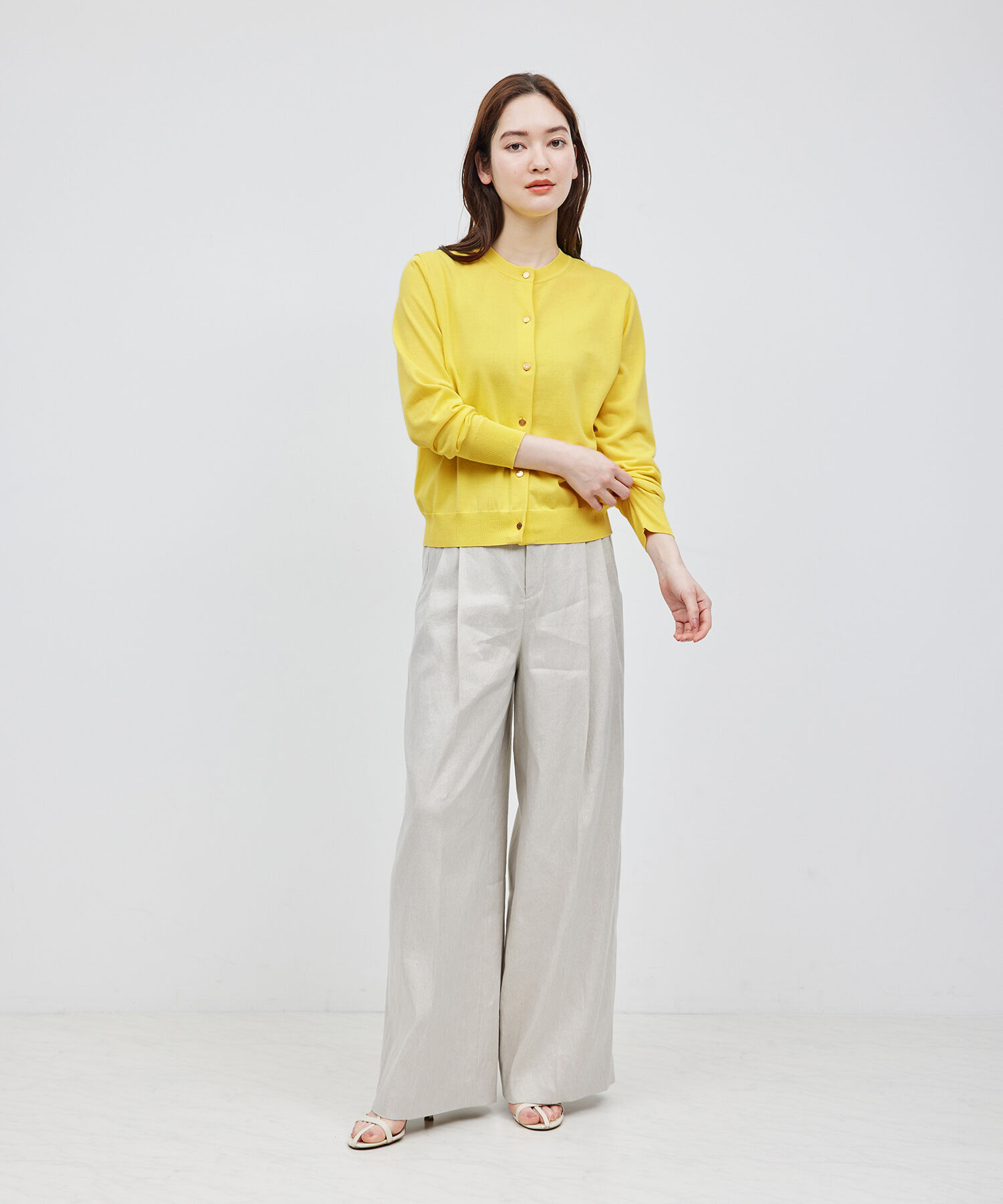 ROPE「【洗える】【接触冷感】ICE COTTONカーディガン【アンサンブル対応】【雑誌/メディア掲載】」|カーディガン|