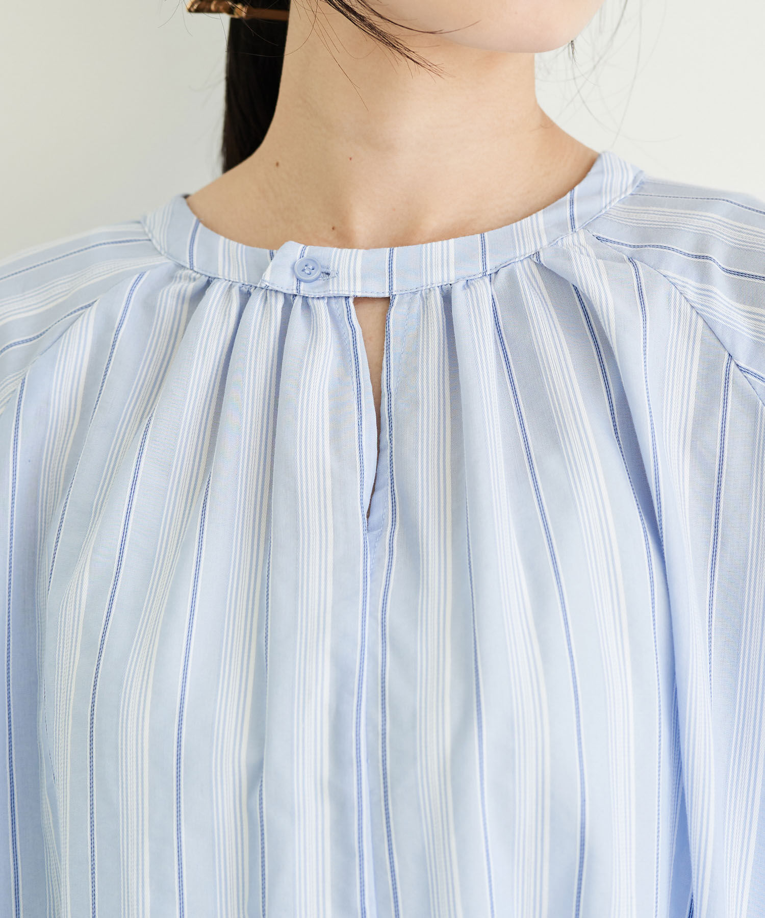 VIS「【前後2WAY】袖ボリュームマルチストライプワンピース」|その他|