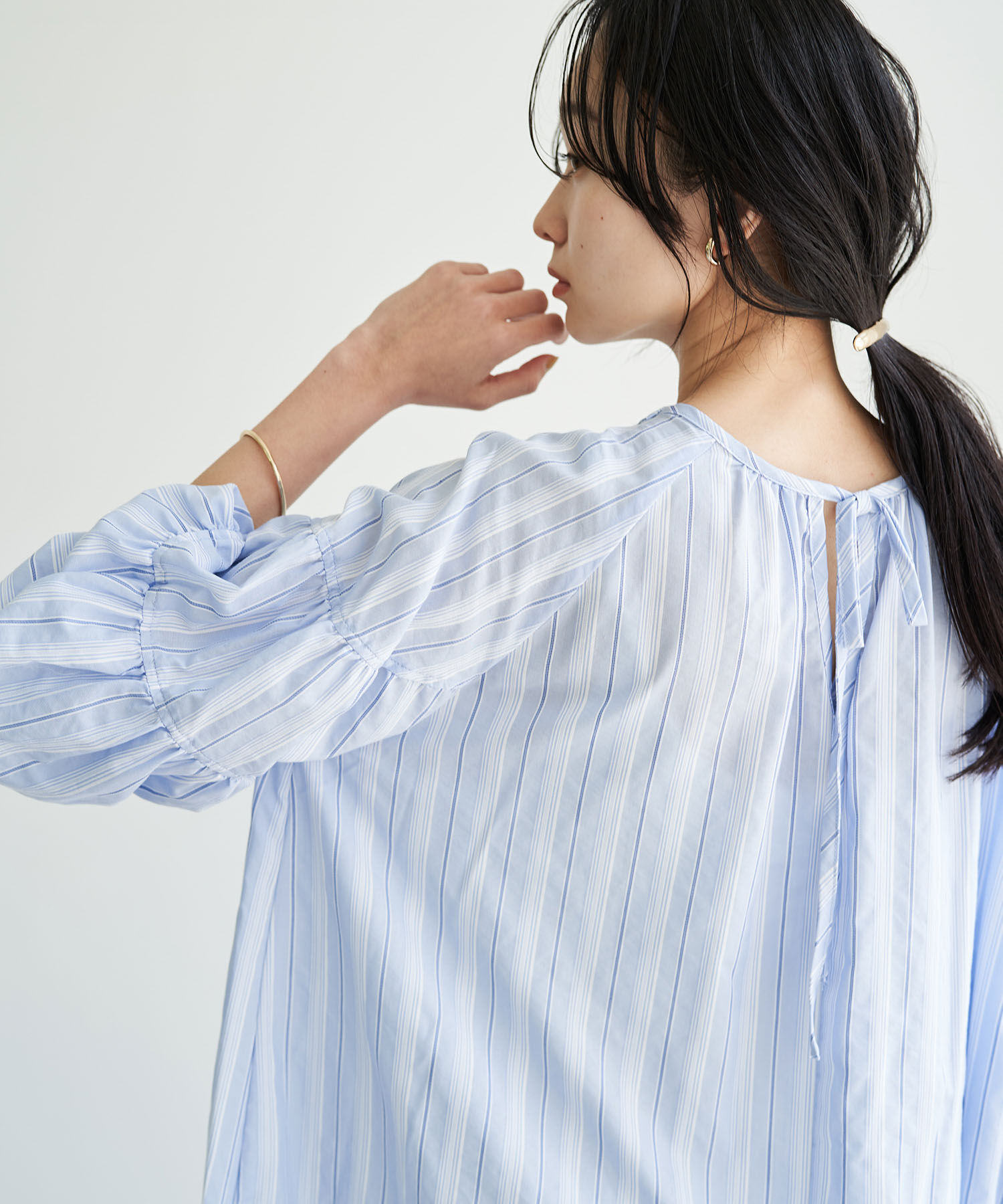 VIS「【前後2WAY】袖ボリュームマルチストライプワンピース」|その他|