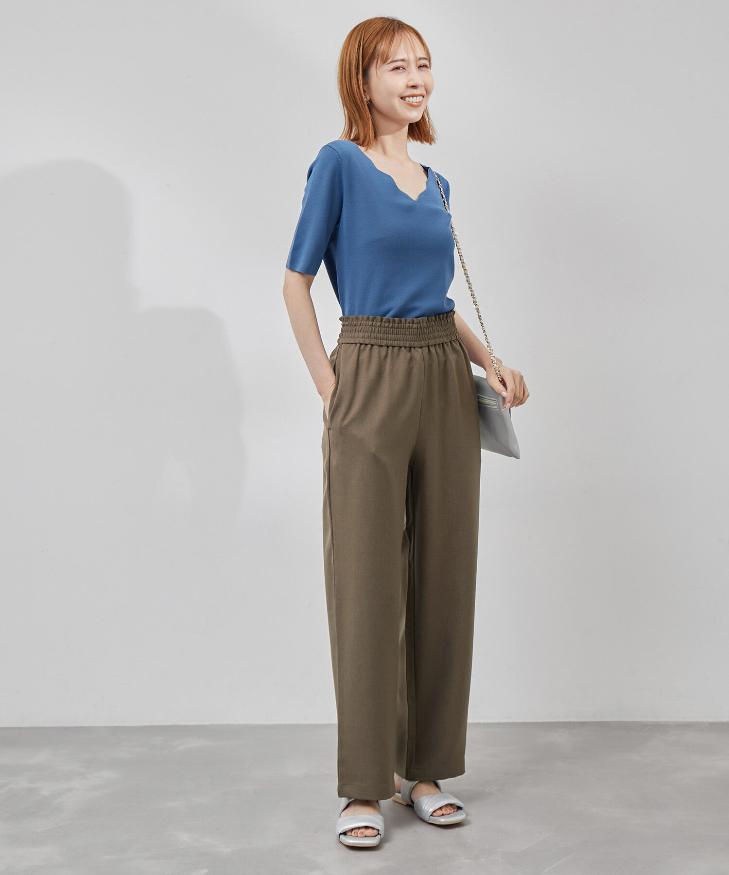 Rope&rsquo;Picnic「Powder Twill Stretch ワイドパンツ」|その他|