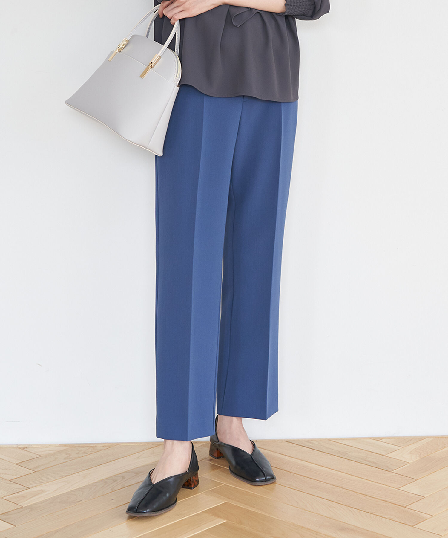 ROPE PICNIC PASSAGE「スクエアトゥセンターシーム甲深バブーシュ」|パンプス|