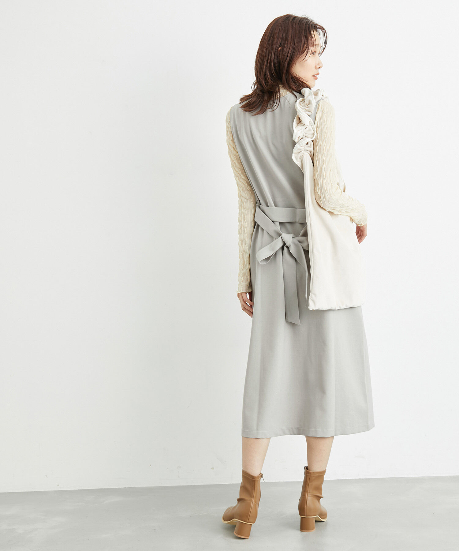 Rope&rsquo;Picnic「洗濯機OK・2WAY/ジレジャンパースカート」|ジャンパースカート|