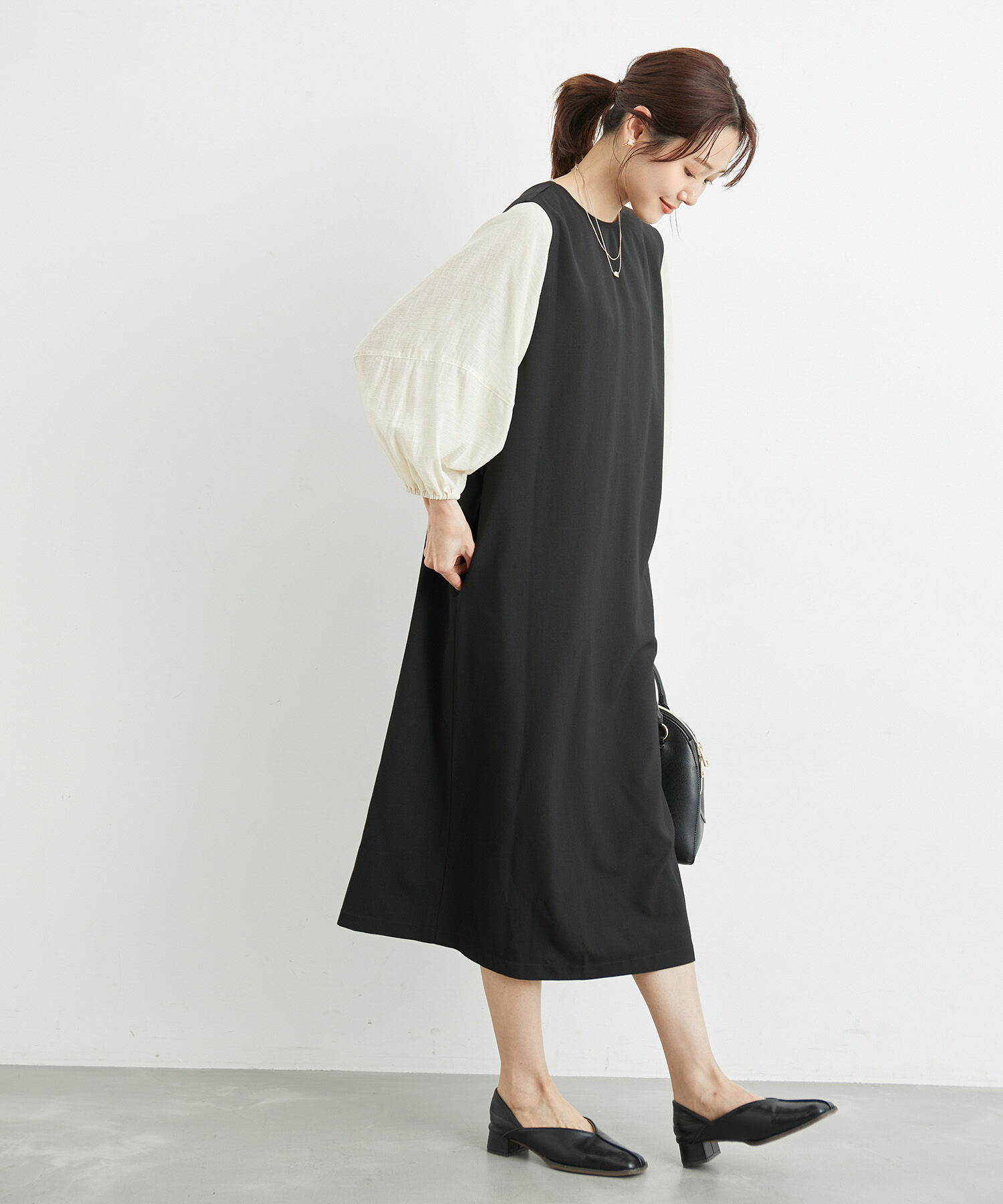 Rope&rsquo;Picnic「洗濯機OK・2WAY/ジレジャンパースカート」|ジャンパースカート|