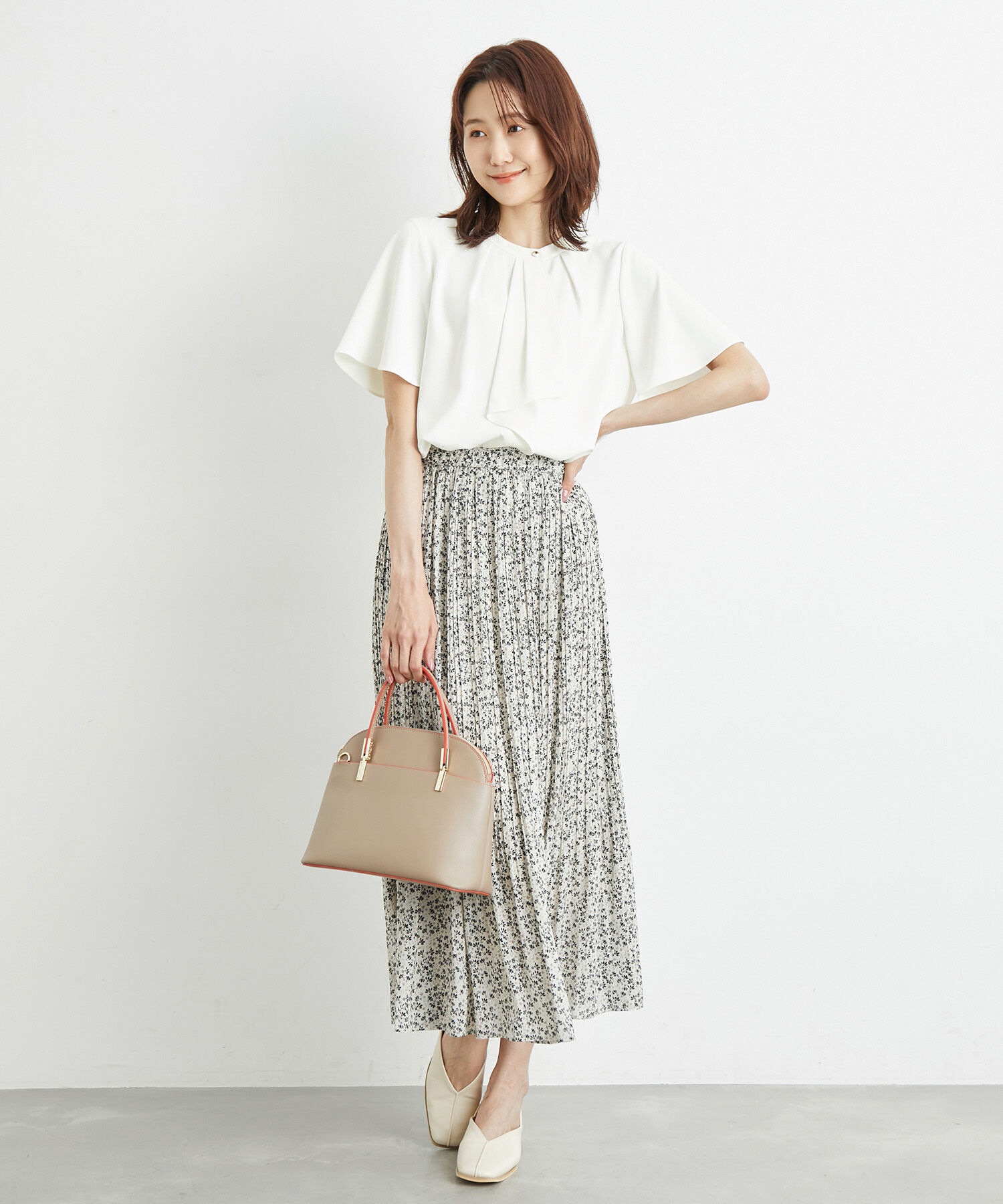 Rope&rsquo;Picnic「洗濯機OK/サラサラボウタイ風ブラウス」|シャツ・ブラウス|