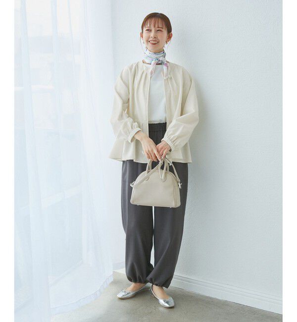 Rope&rsquo;Picnic「【紫外線+近赤外線カット】ペプラムカーディガンブルゾン」|ブルゾン・スタジャン|