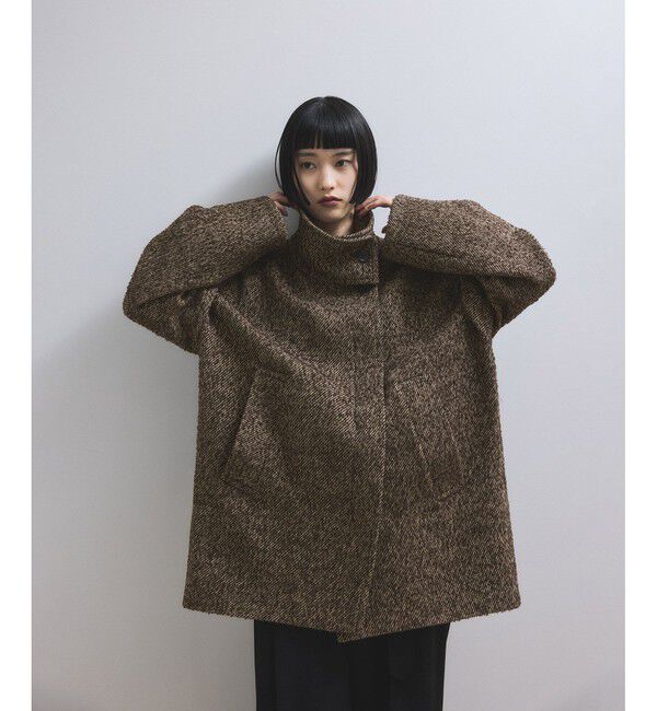 ADAM ET ROPE'「【WEB限定】スタンドカラーウールミドルコート」|その他|
