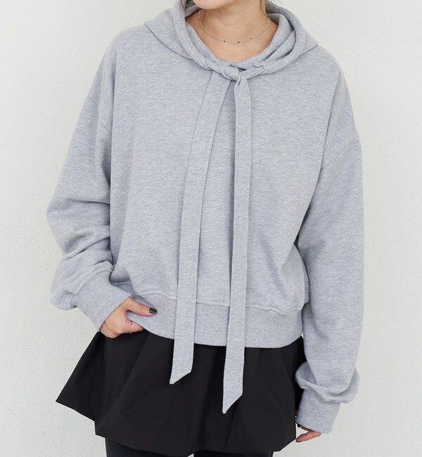  「【26SS予約】ボウタイフーディー」|パーカー|ライトグレー
