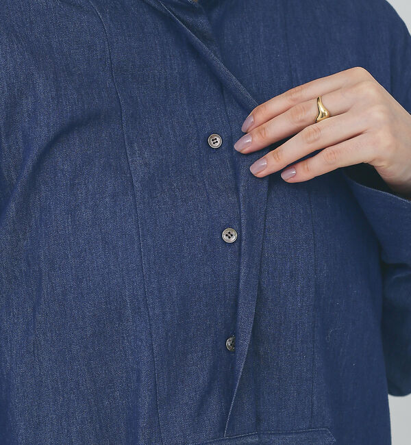 collex「フロント切替チュニックシャツ」|シャツ・ブラウス|