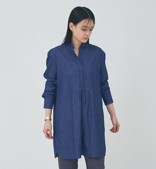 collex「フロント切替チュニックシャツ」|シャツ・ブラウス|