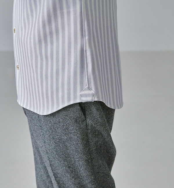 ABAHOUSE「【FLEX SHIRTS】マルチストレッチ シャンブレー ストライプ シャツ」|シャツ・ブラウス|