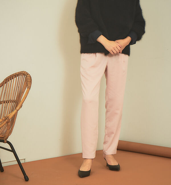 Rouge vif「サテンイージーパンツ2」|その他|ピンク