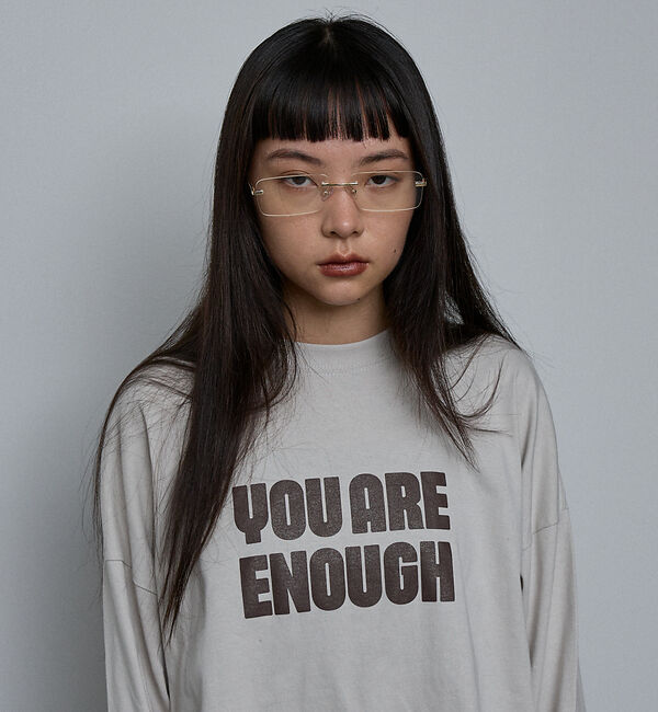 NOMINE「【ユニセックス】オーバーシルエット ロゴ ロンT」|Tシャツ・カットソー|ライトグレー