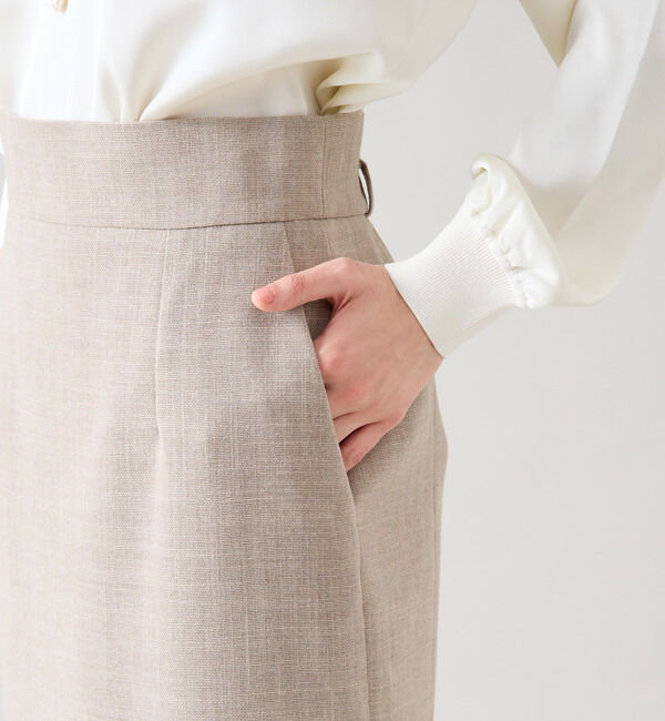 TIARA「ミニリボン付ロングタイトスカート（セットアップ可）」|スカート|