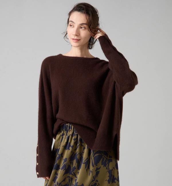 Liesse「フォックスウールワイドドルマンニット」|ニット・セーター|ブラウン