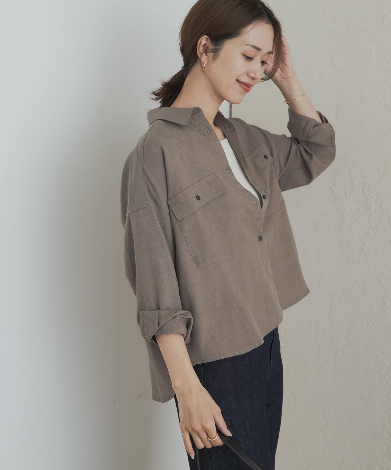 URBAN RESEARCH DOORS「『セットアップ対応』 ワークポケットシャツ」|シャツ・ブラウス|