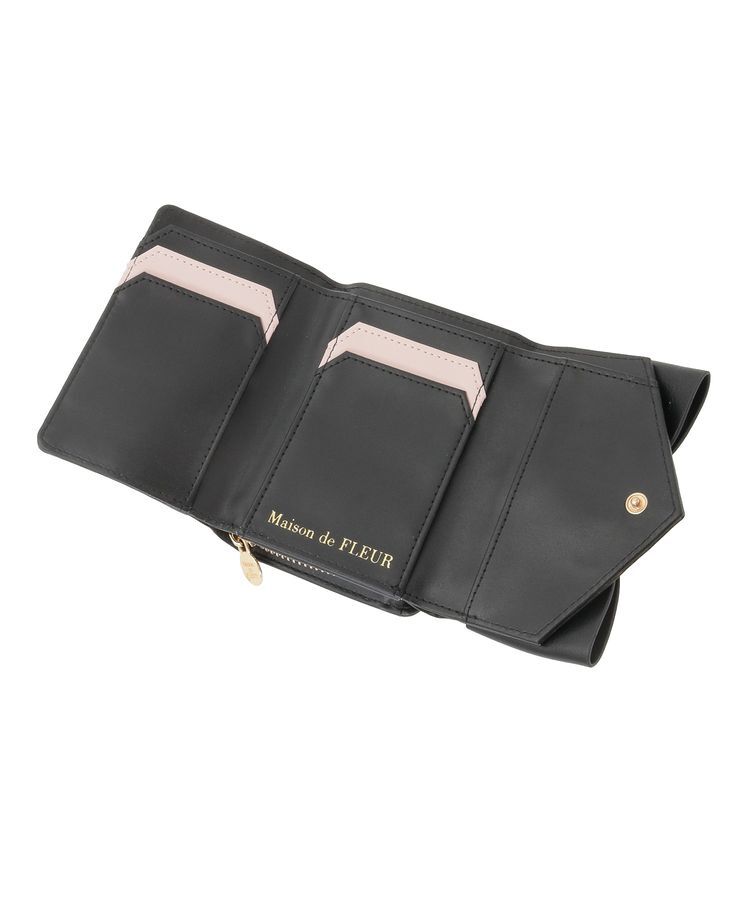 Maison de FLEUR「キルティングFリボンウォレット」|財布|