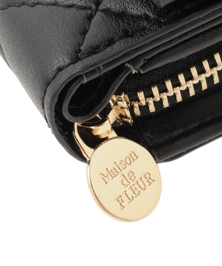 Maison de FLEUR「キルティングFリボンウォレット」|財布|