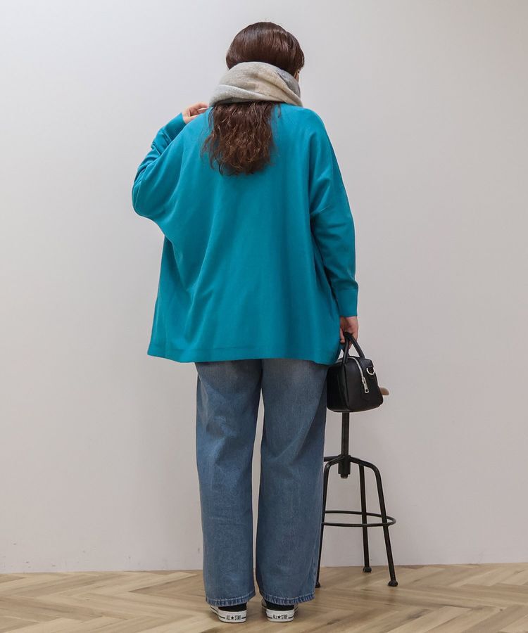 AMERICAN HOLIC「バイパチポンチョライクBIGニットプルオーバー」|ニット・セーター|