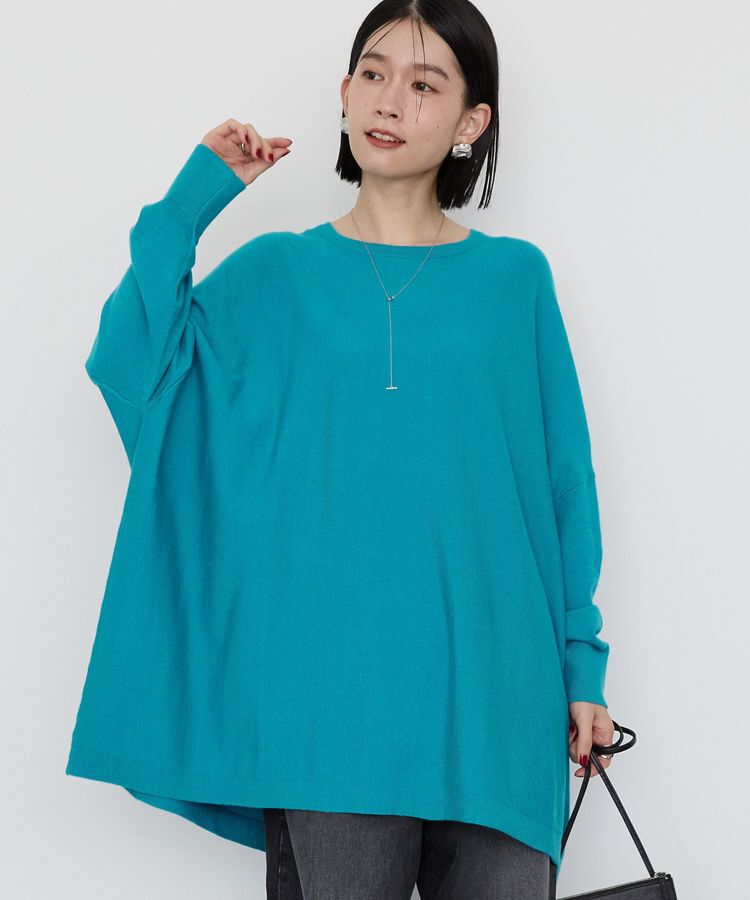 AMERICAN HOLIC「バイパチポンチョライクBIGニットプルオーバー」|ニット・セーター|