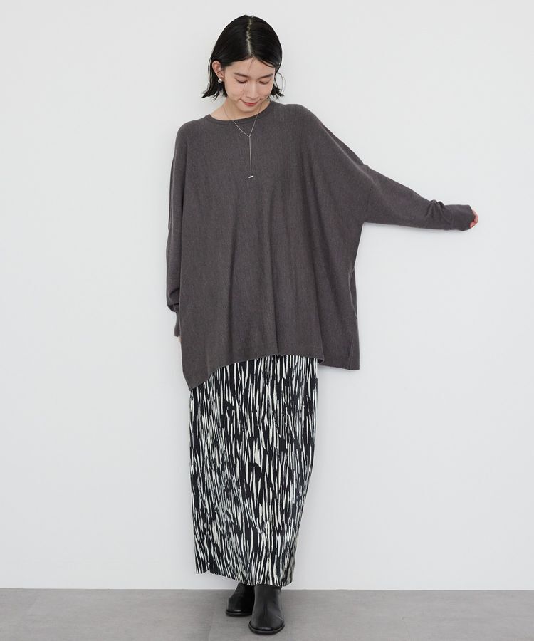 AMERICAN HOLIC「バイパチポンチョライクBIGニットプルオーバー」|ニット・セーター|