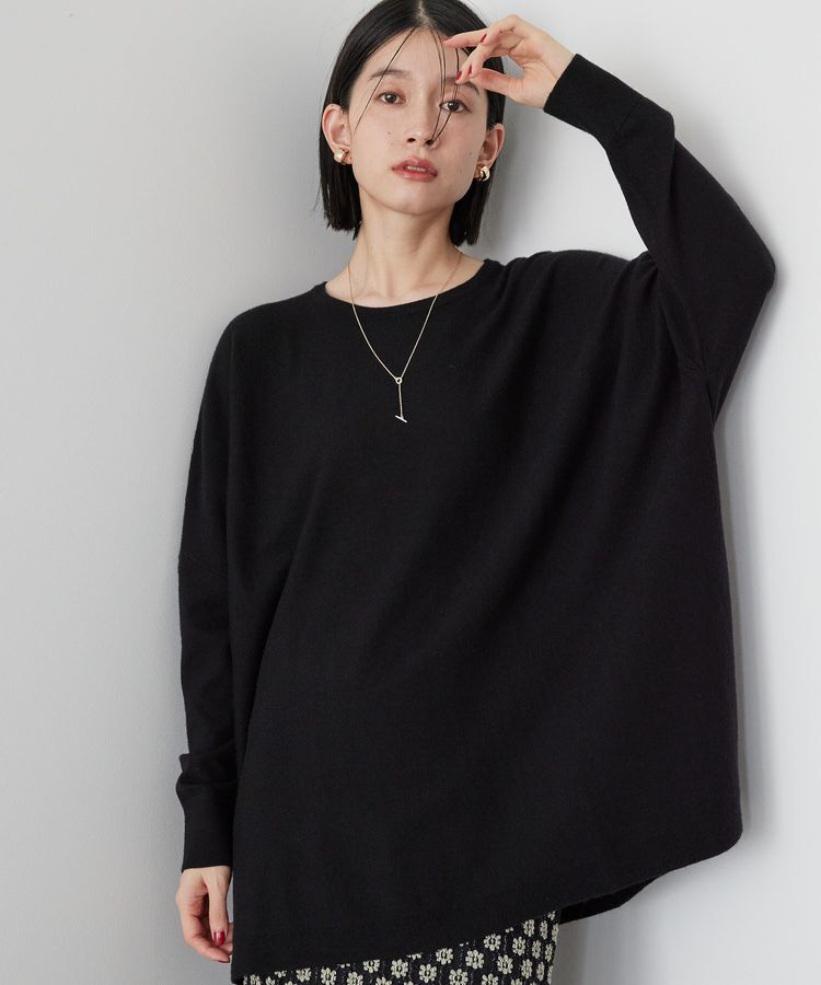 AMERICAN HOLIC「バイパチポンチョライクBIGニットプルオーバー」|ニット・セーター|