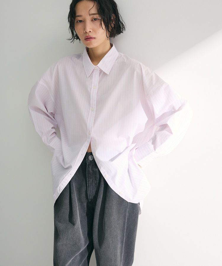 Green Parks「イージーケアストライプシャツ」|シャツ・ブラウス|