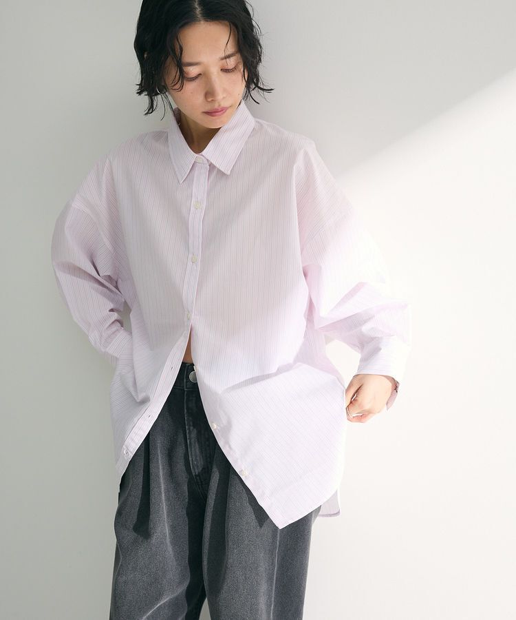 Green Parks「イージーケアストライプシャツ」|シャツ・ブラウス|