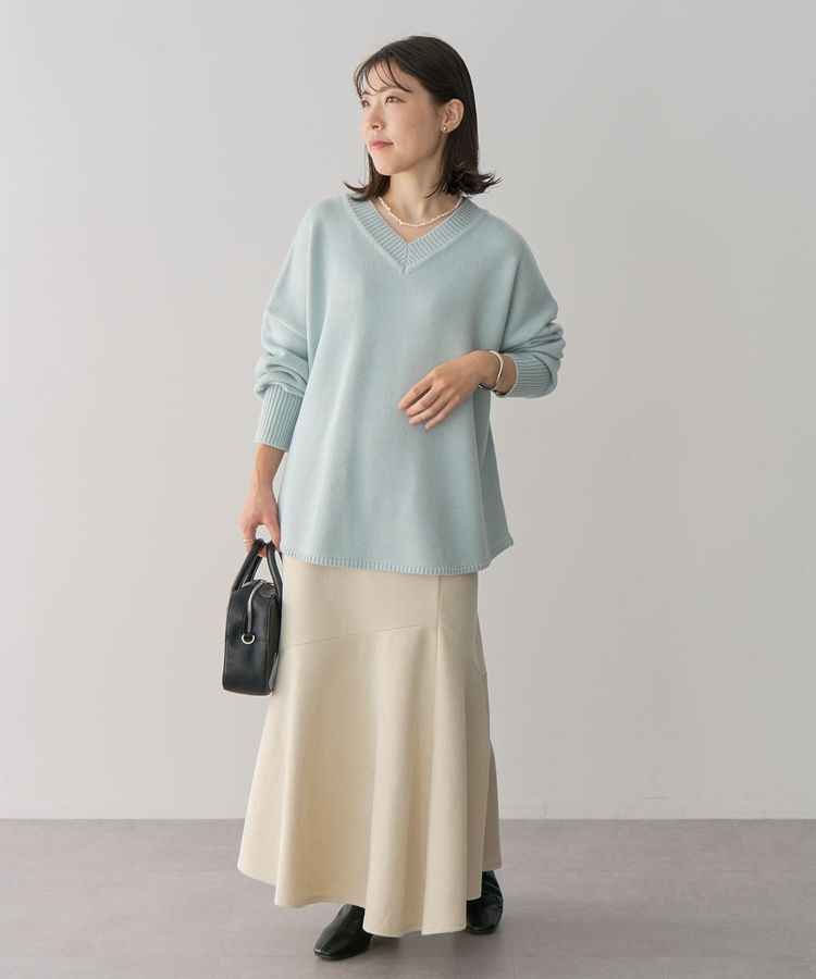 Green Parks「洗える Vネックニットプルオーバー」|ニット・セーター|