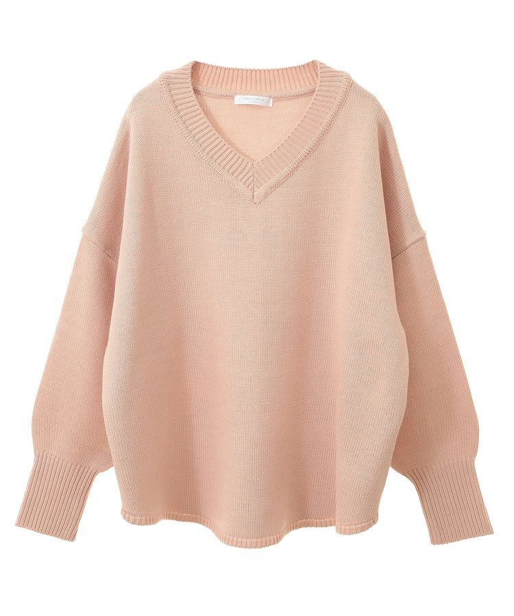 Green Parks「洗える Vネックニットプルオーバー」|ニット・セーター|