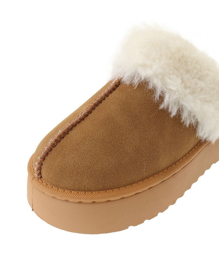 Green Parks「・minia フェイクムートンスリッパ」|サンダル|