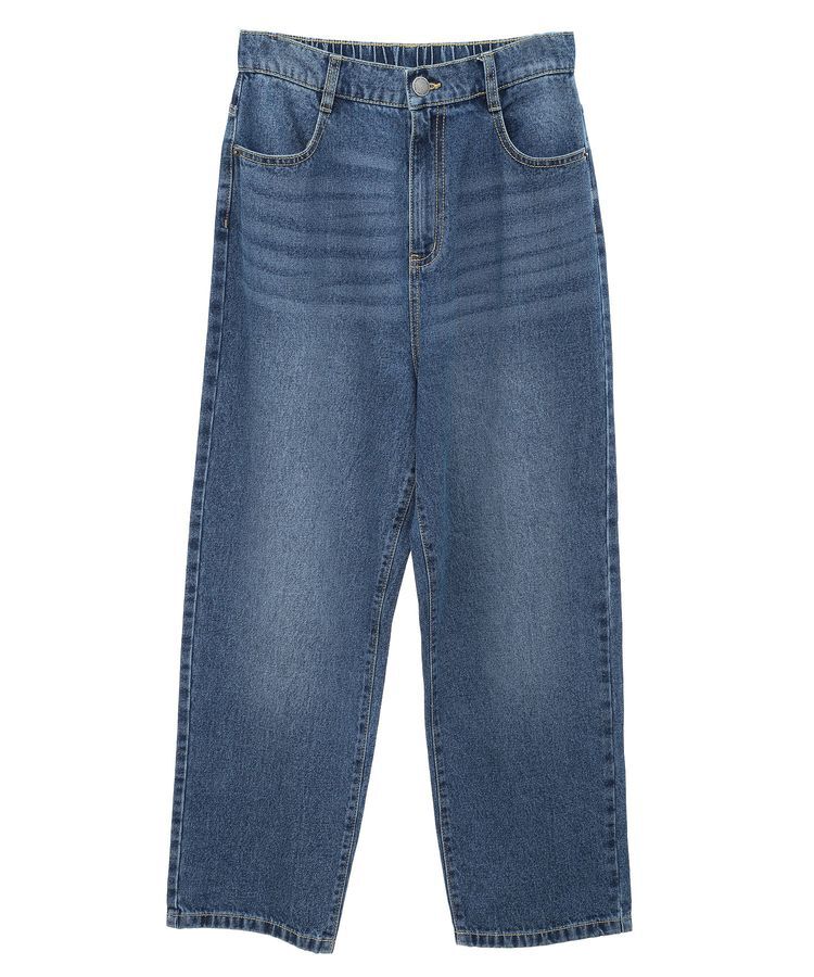 Green Parks「ハイウエストストレートデニムパンツ」|デニム|