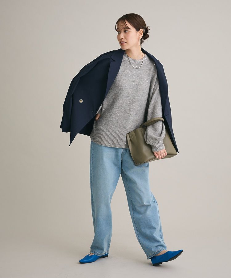 Green Parks「ハイウエストストレートデニムパンツ」|デニム|