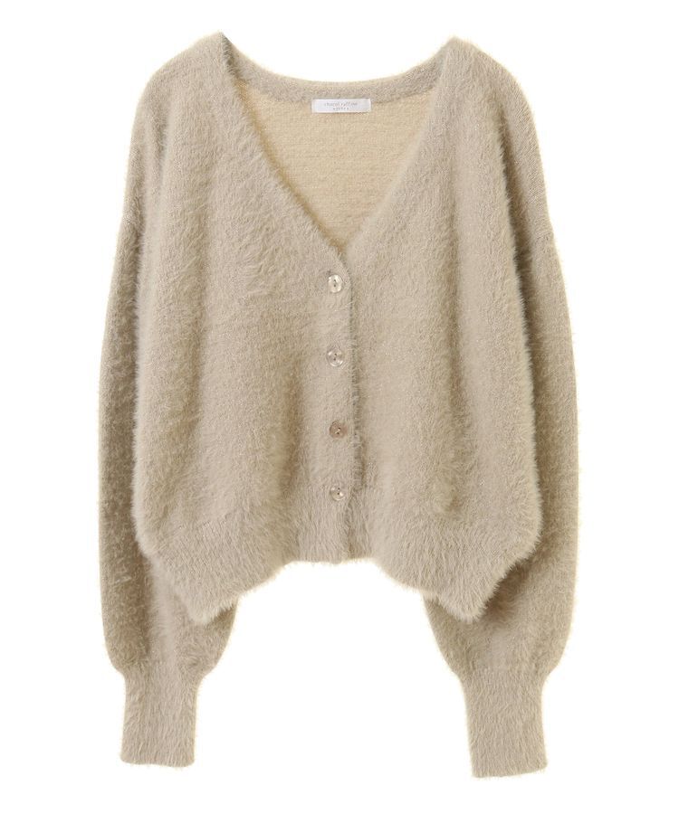 Green Parks「ラメシャギーニットカーディガン」|カーディガン|