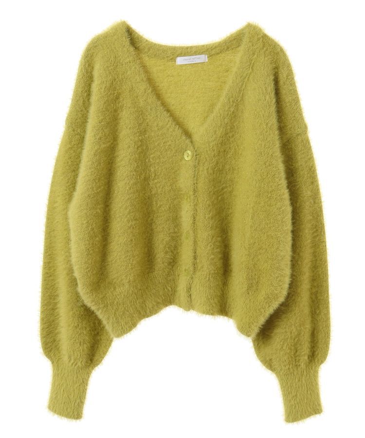 Green Parks「ラメシャギーニットカーディガン」|カーディガン|