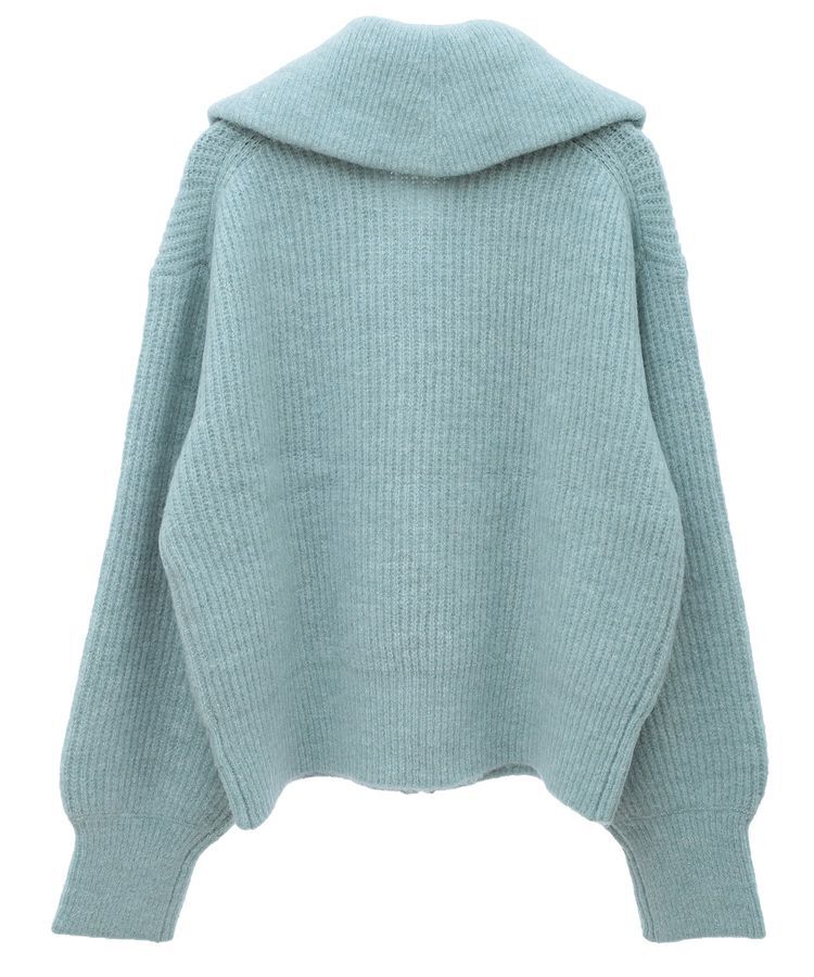 Green Parks「Zip付きコンパクトニットカーディガン」|カーディガン|