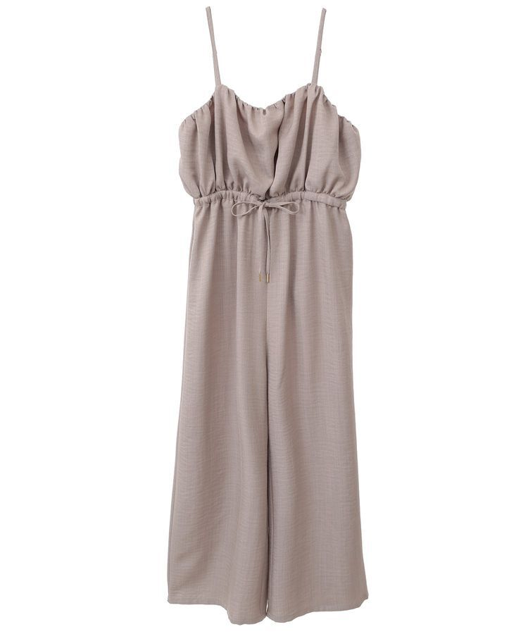 Green Parks「胸元バルーンウエストリボンサロペット」|オールインワン|