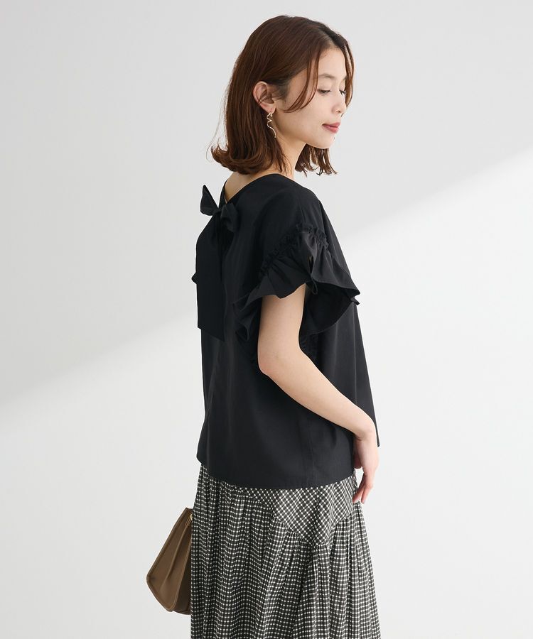 Green Parks「・ELENCARE DUE バックリボンブラウス」|シャツ・ブラウス|