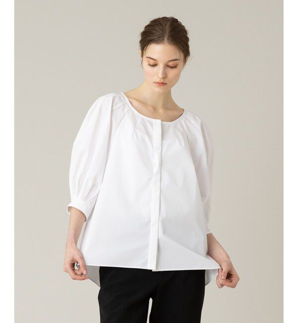 LOULOU WILLOUGHBY「【LOULOU WILLOUGHBY】タックスリーブブラウス」|シャツ・ブラウス|