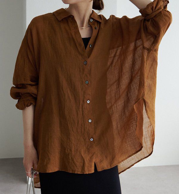  「【新色登場！/リバイバル】ラミーオーバーシャツブラウス」|シャツ・ブラウス|