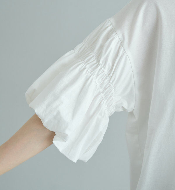  「【Du noir】ドライタッチバルーンスリーブT」|プルオーバー|