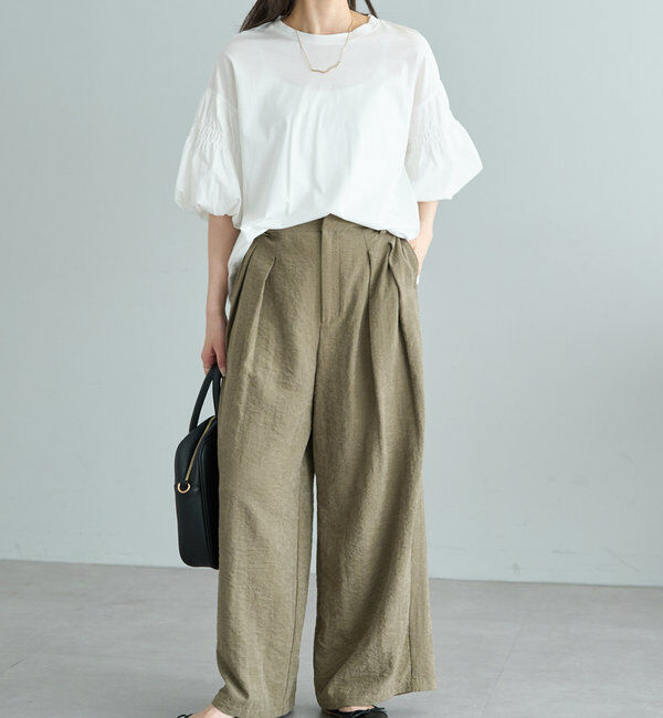  「【Du noir】ドライタッチバルーンスリーブT」|プルオーバー|