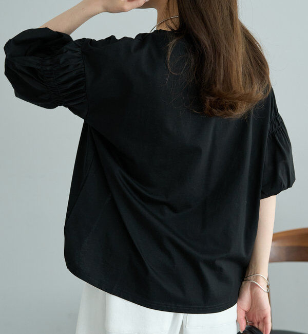  「【Du noir】ドライタッチバルーンスリーブT」|プルオーバー|