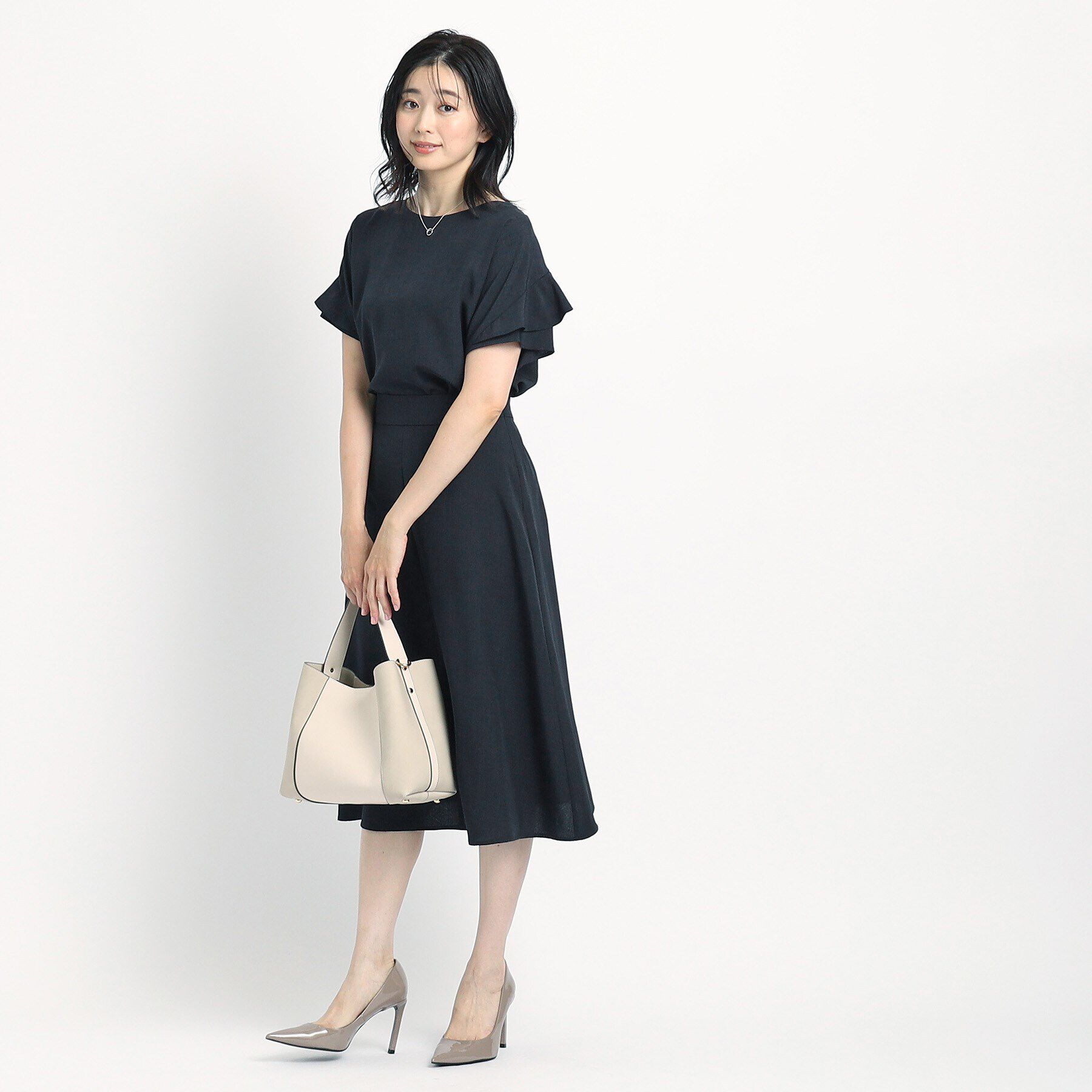 COUP DE CHANCE「【洗える／麻調合繊】Aラインスカート」|スカート|