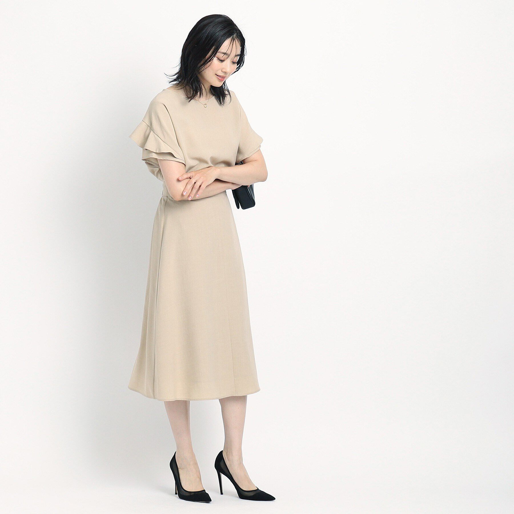 COUP DE CHANCE「【洗える／麻調合繊】Aラインスカート」|スカート|