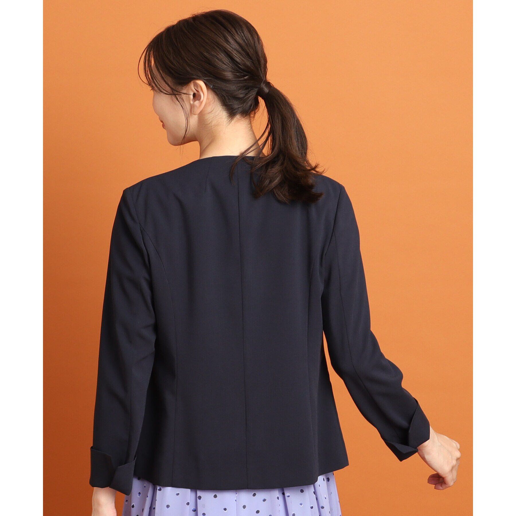 Reflect「【SALE／夏に快適！／接触冷感／洗える／セットアップ可能】ノーカラージャケット」|ノーカラージャケット|