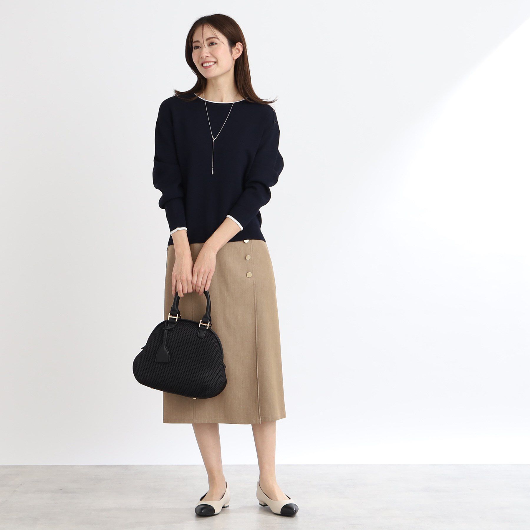 Reflect「【WEB限定カラーあり／セットアップ可】ダブルジャカードニット」|ニット・セーター|