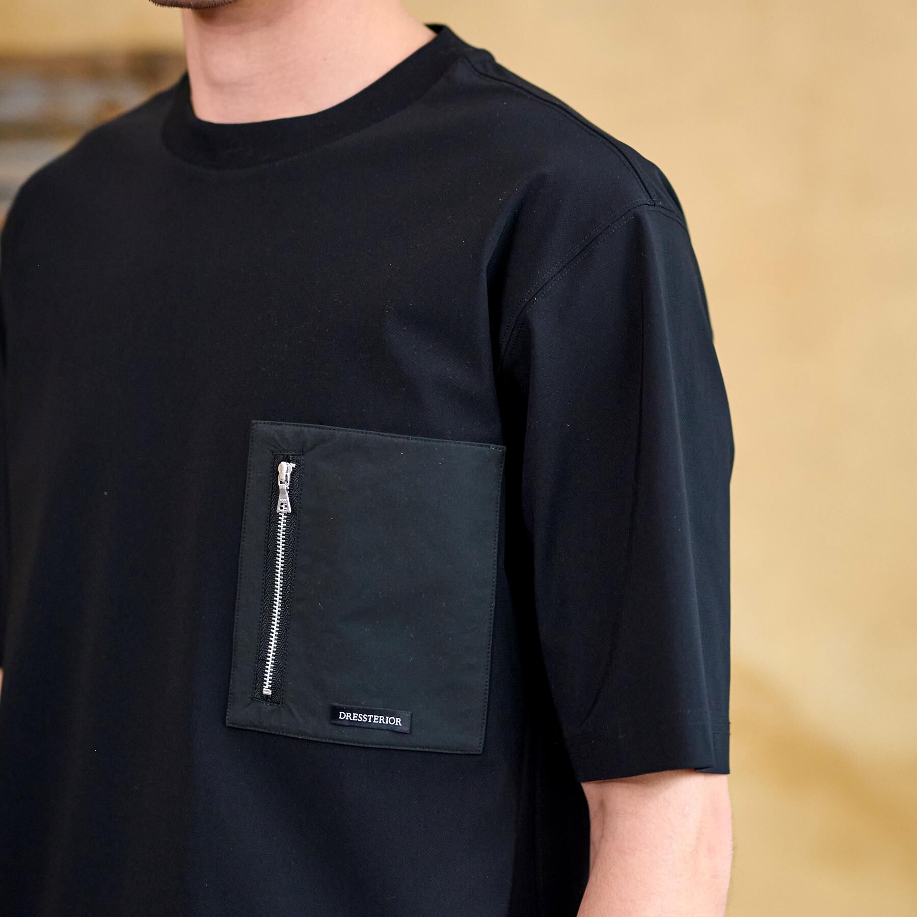 DRESSTERIOR「【接触冷感】ハイストレッチ トリコットポケットTシャツ」|Tシャツ・カットソー|