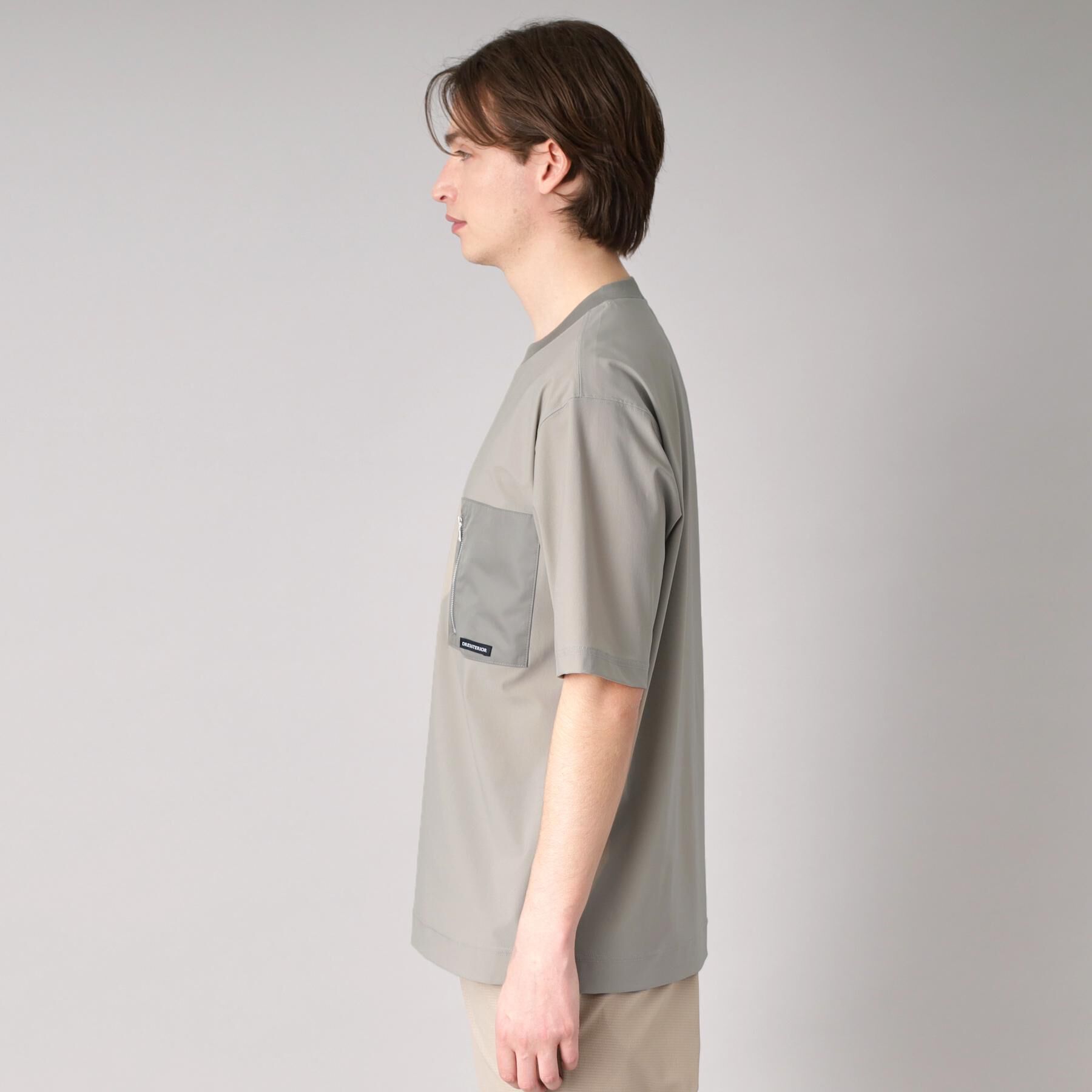 DRESSTERIOR「【接触冷感】ハイストレッチ トリコットポケットTシャツ」|Tシャツ・カットソー|